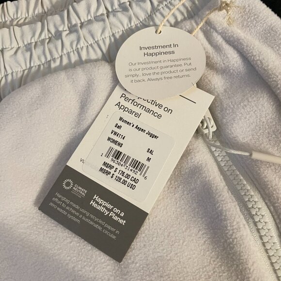 Vuori Aspen Jogger Wind Pro White NWT M - Picture 6 of 10